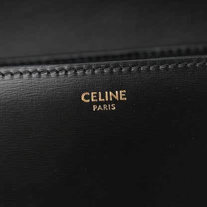 Celine Shiny Calfskin Medium Triomphe Black 6 of 14