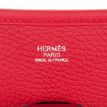Hermes Taurillon Clemence Evelyne III PM Rouge Casaque 6 of 7