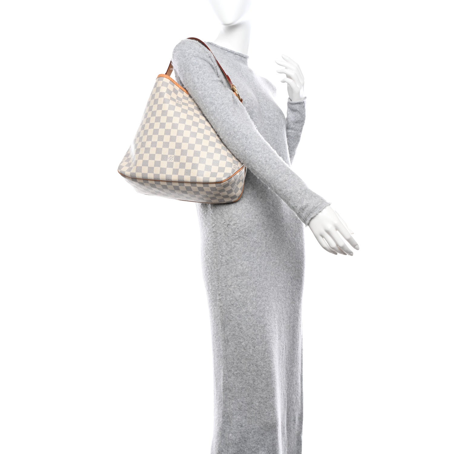 Louis Vuitton Damier Azur Delightful PM Pink 2 of 10