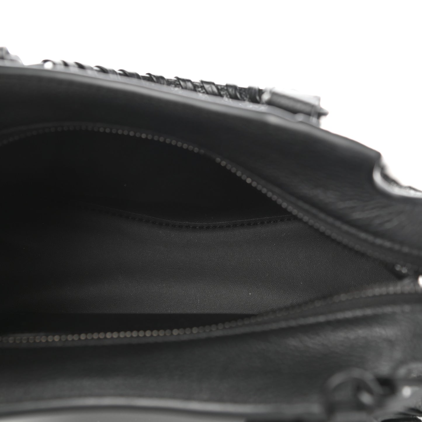 Grained Calfskin Neo Classic Black Hardware Mini City Black