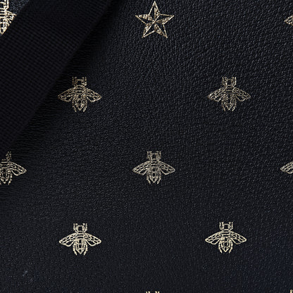 Gucci Grained Calfskin Bee Star Messenger Black 8 of 11