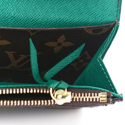 Louis Vuitton Monogram Emilie Wallet Vert 11 of 13