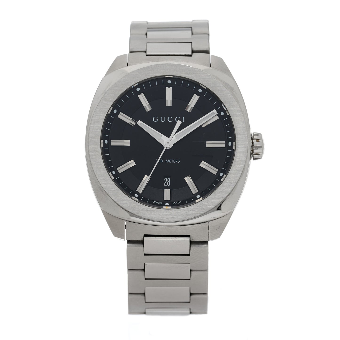 Stainless Steel 40mm GG2570 Quartz Watch Black