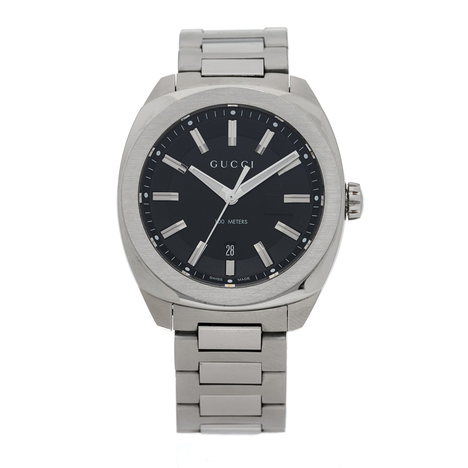 Gucci Stainless Steel 40mm GG2570 Quartz Watch Black 1 of 5