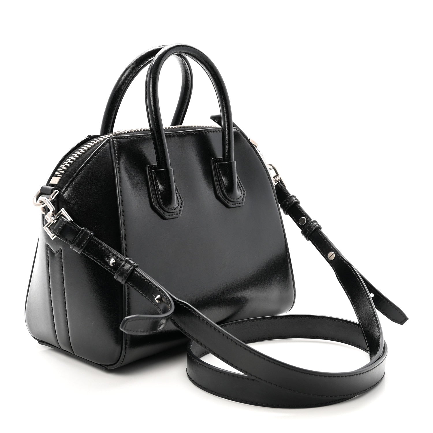 Givenchy Shiny Lord Calfskin Mini Antigona Black 3 of 10