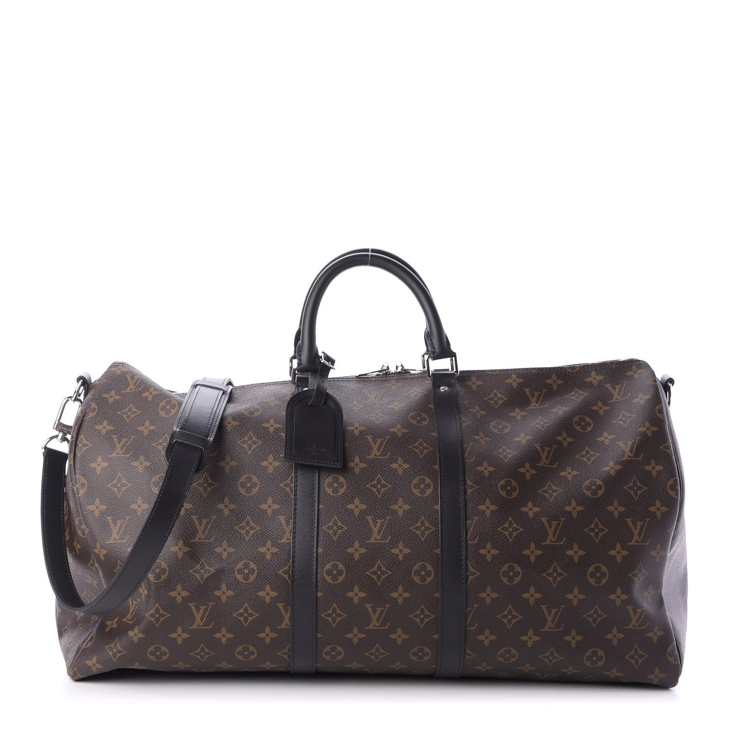 Louis Vuitton Monogram Macassar Keepall Bandouliere 55 8 of 9