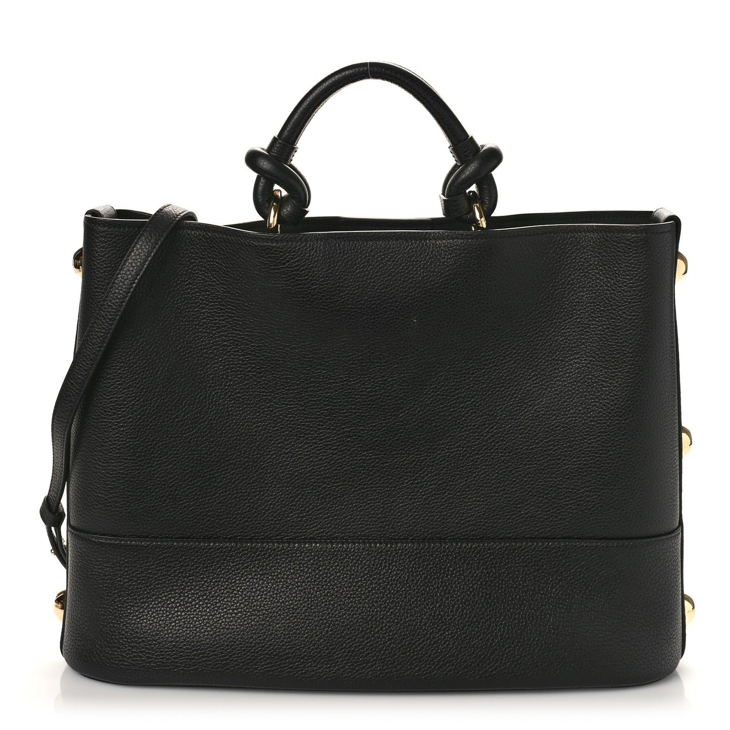 Calfskin Glam Tote Black