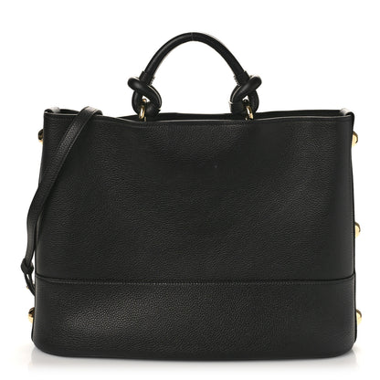 Salvatore Ferragamo Calfskin Glam Tote Black 1 of 10