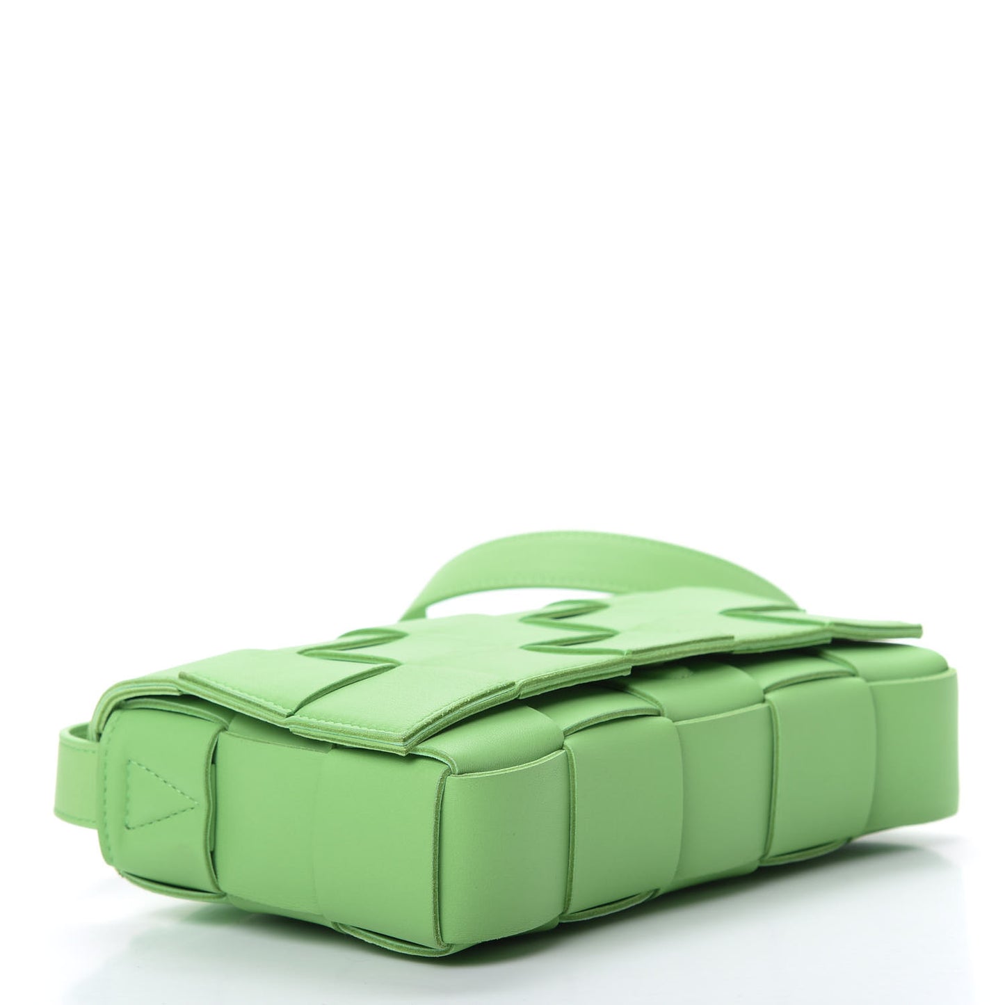 Nappa Maxi Intreccio Cassette Bag Pistachio
