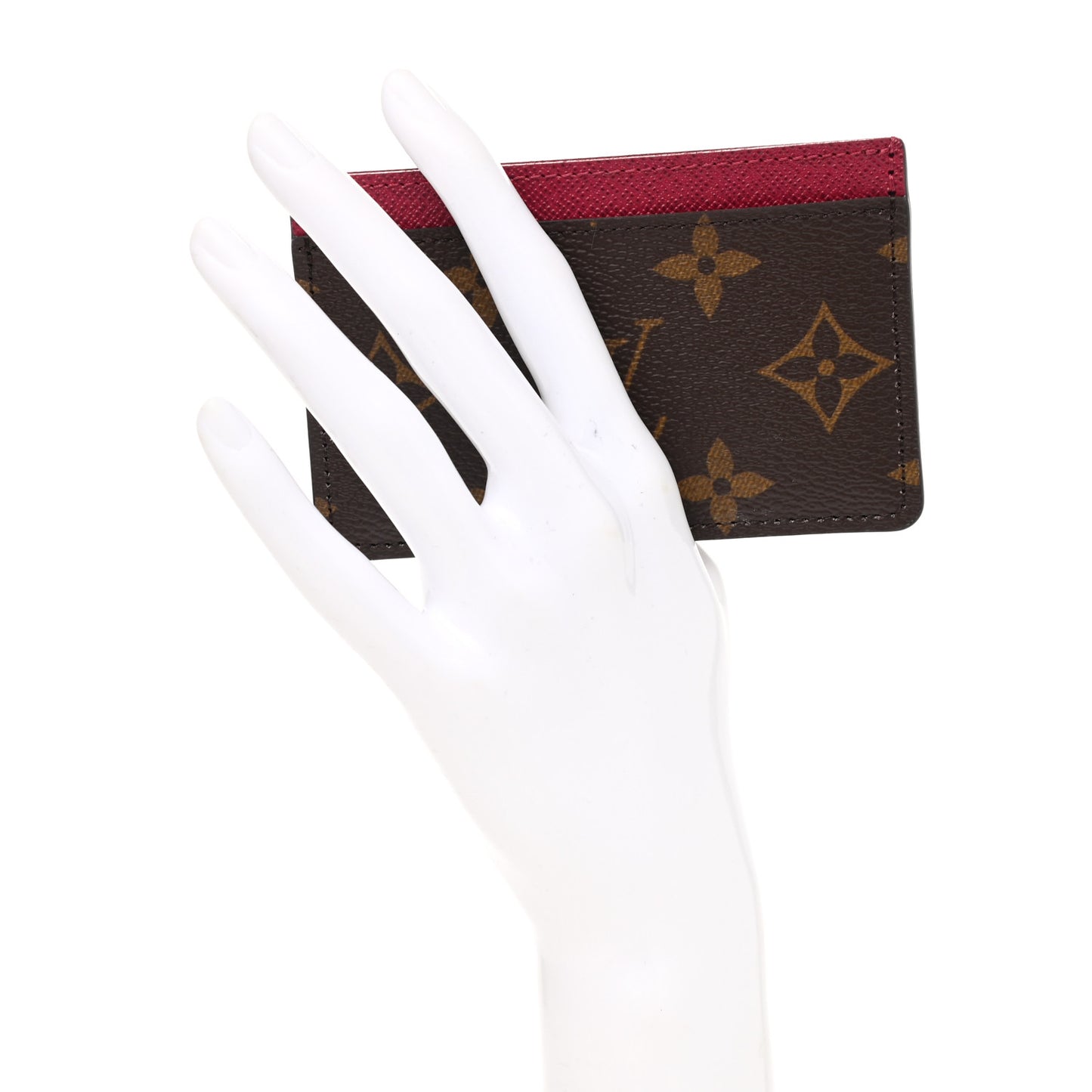 Monogram Card Holder Fuchsia