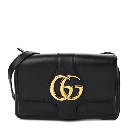 Gucci Vitello Palmellato Lux Small Arli Flap Shoulder Bag Black 1 of 8