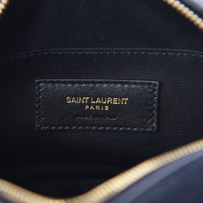 Saint Laurent Calfskin Matelasse Monogram Lou Belt Bag Navy 6 of 10