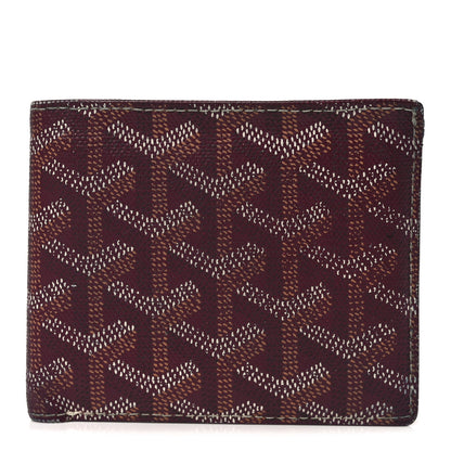 Goyard Goyardine Bi-Fold Victoire PM Wallet Burgundy 1 of 8