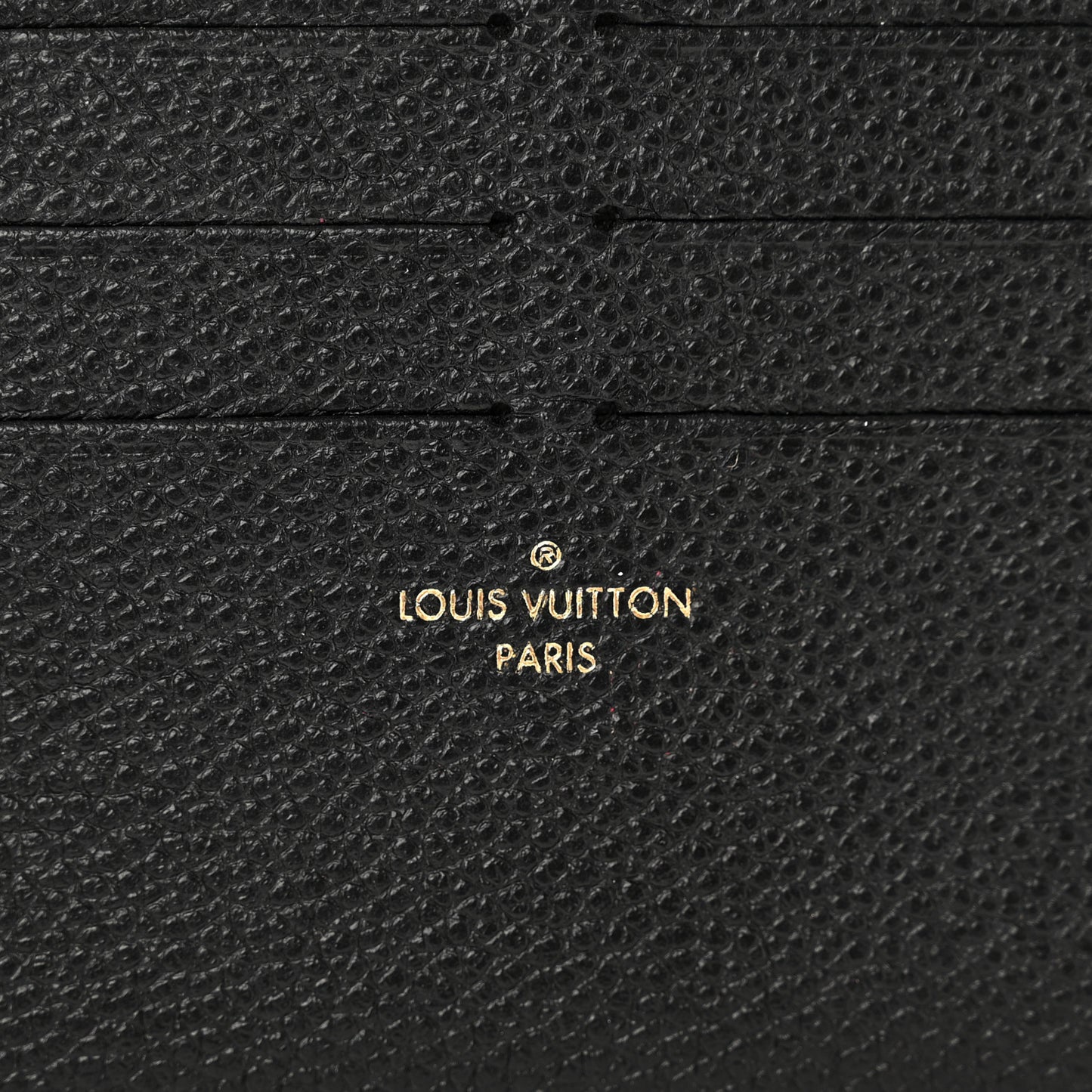 Calfskin Felicie Chain Wallet Card Holder Insert Black