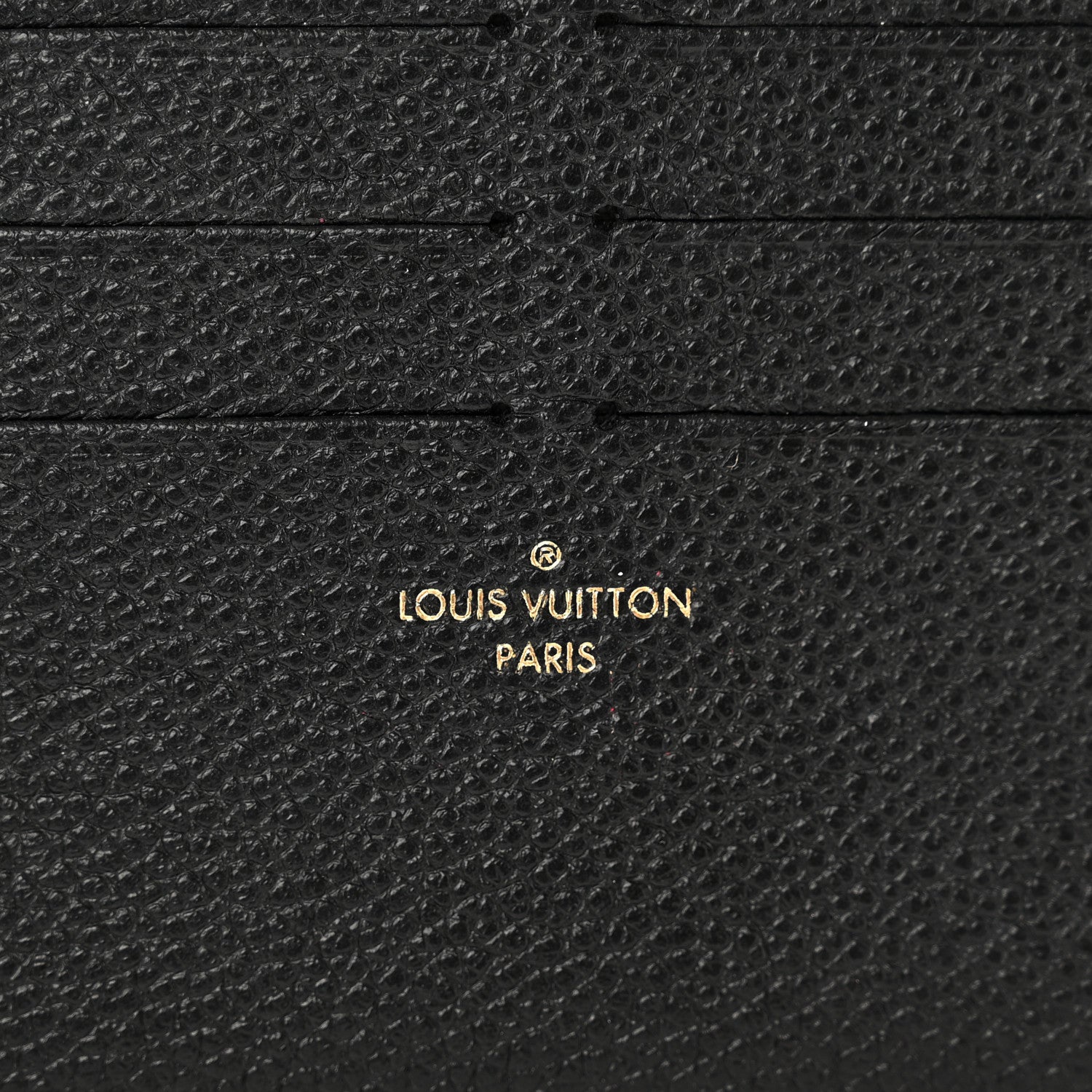Louis Vuitton Calfskin Felicie Chain Wallet Card Holder Insert Black 6 of 6
