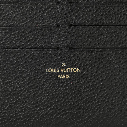 Louis Vuitton Calfskin Felicie Chain Wallet Card Holder Insert Black 6 of 6