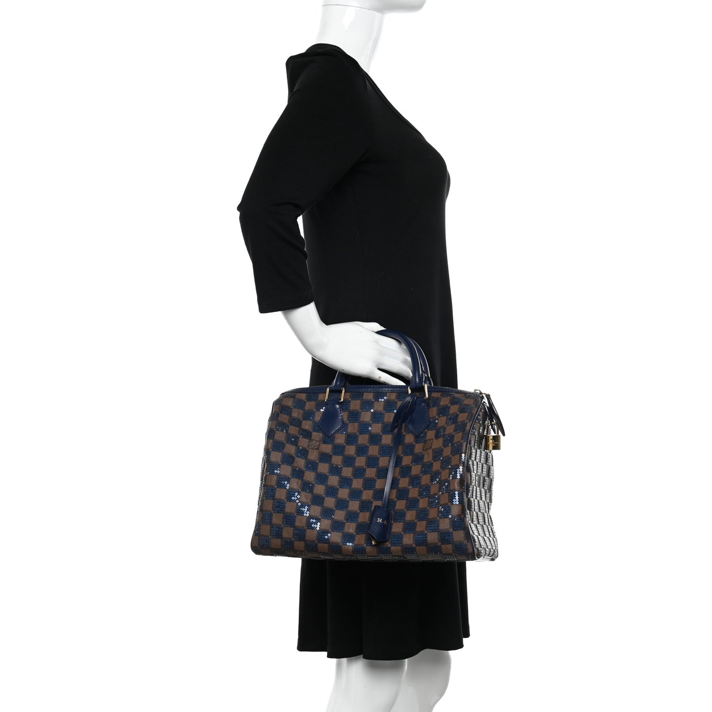 Damier Paillettes Speedy 30 Blue