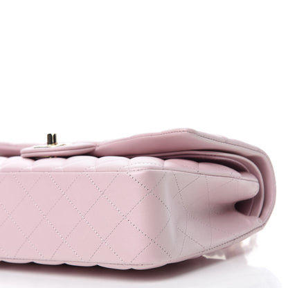 Chanel Iridescent Calfskin Quilted Medium Double Flap Light Pink 7 of 12