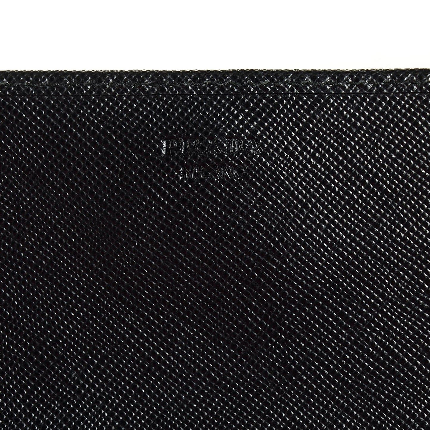 Saffiano Metal Oro Chain Wallet Nero Black