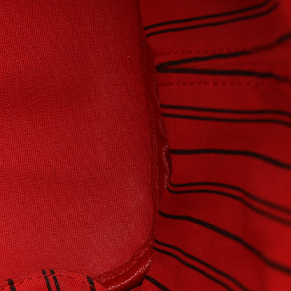Louis Vuitton Monogram Inside Out Neverfull Bandouliere MM Rouge Sari 10 of 11