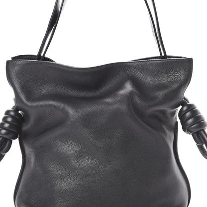 Loewe Calfskin Small Flamenco Knot Bag Black 9 of 9