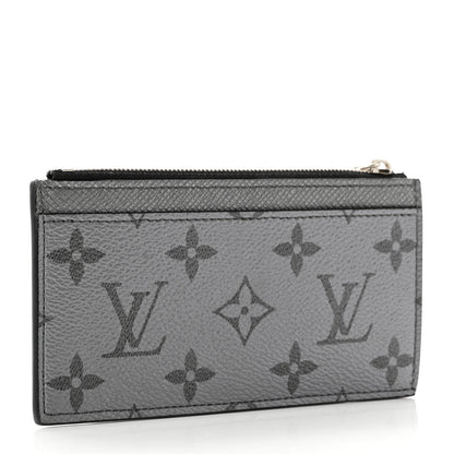 Louis Vuitton Taigarama Coin Card Holder Gunmetal 3 of 7