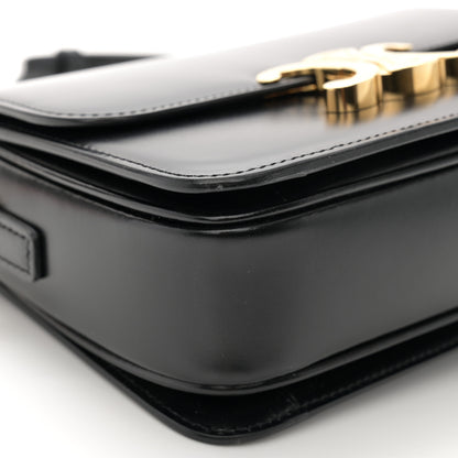 Celine Shiny Calfskin Teen Triomphe Black 10 of 12