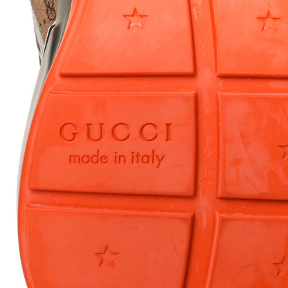 Gucci GG Supreme Monogram Mix Monogram Mens Rhyton Sneakers 7 Bordeaux Beige Ebony 8 of 9