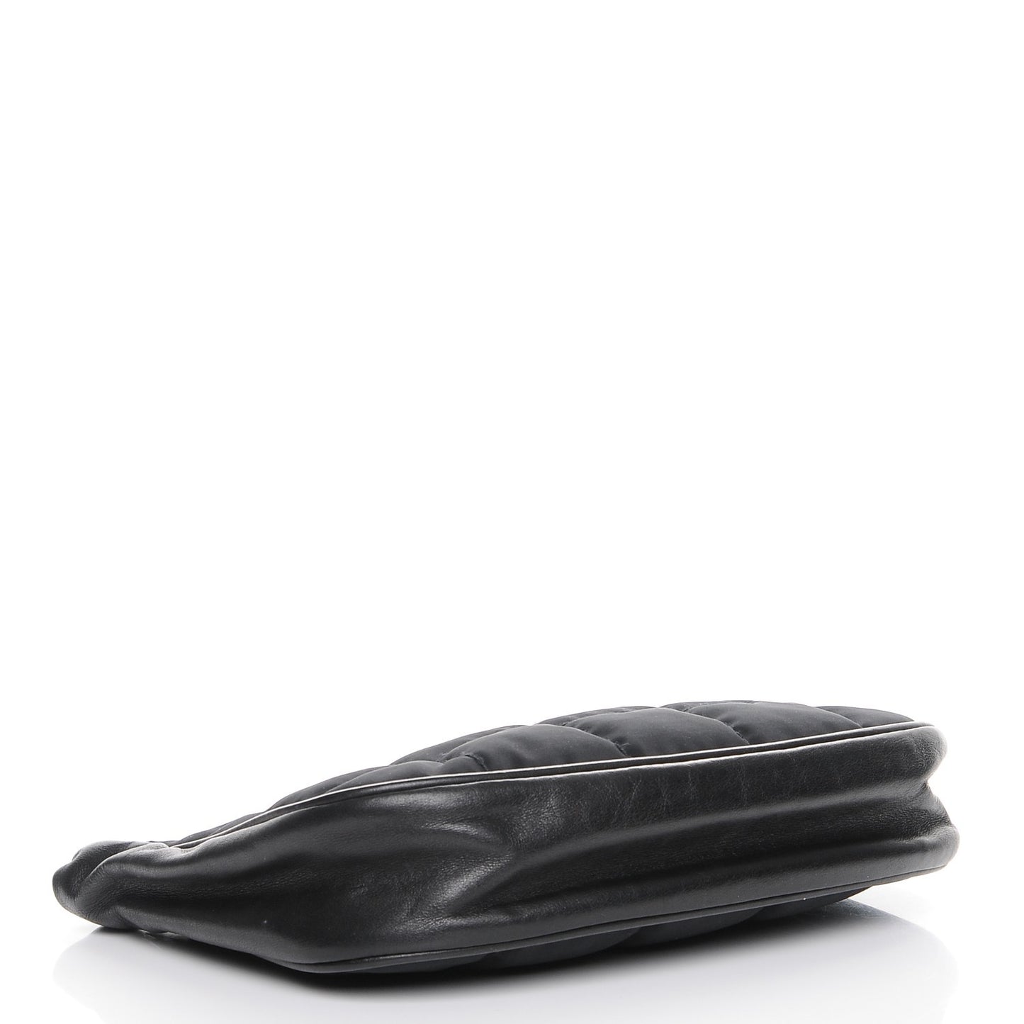 Nylon Quilted Pochette Black