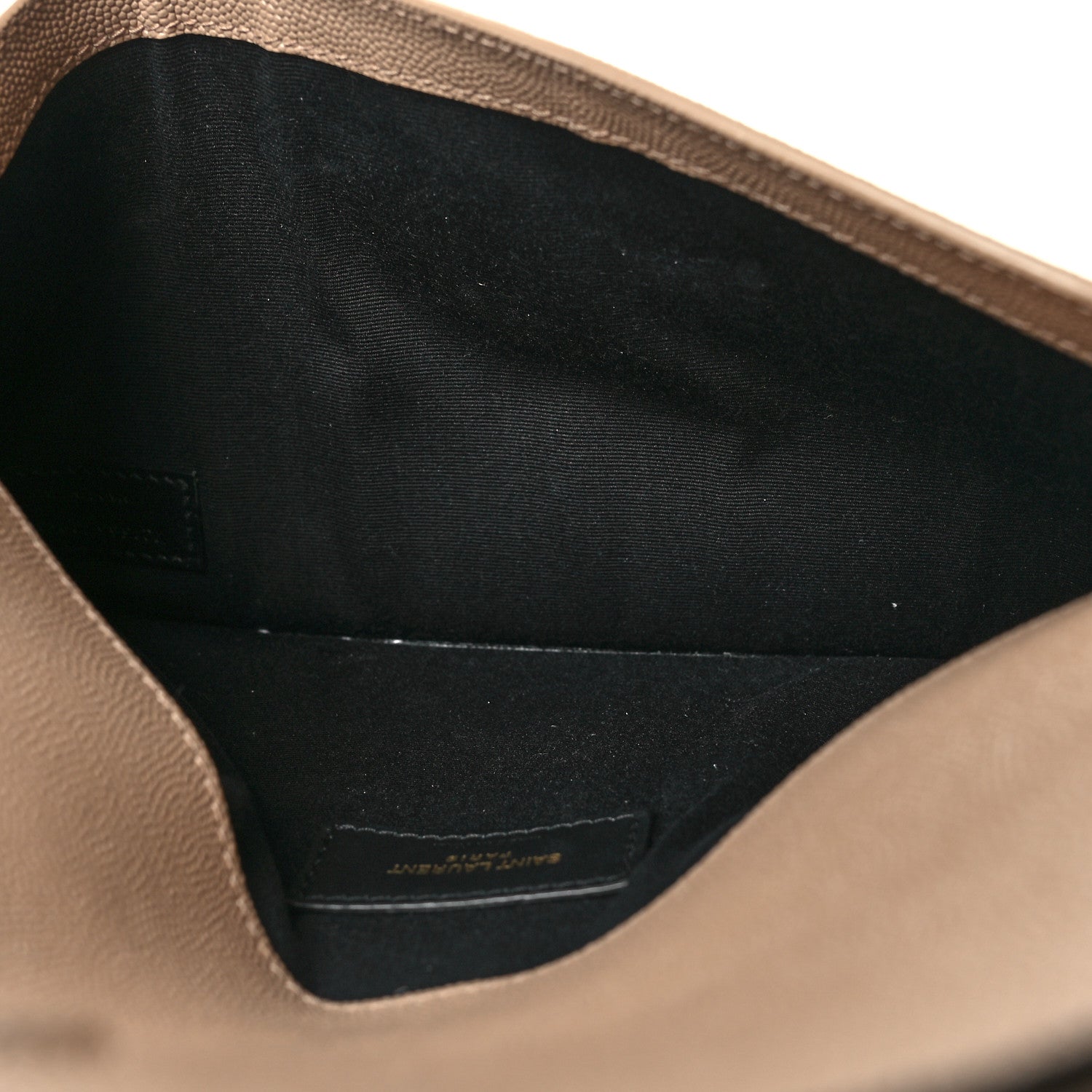 Saint Laurent Grain De Poudre Uptown Pouch Dark Beige 5 of 11