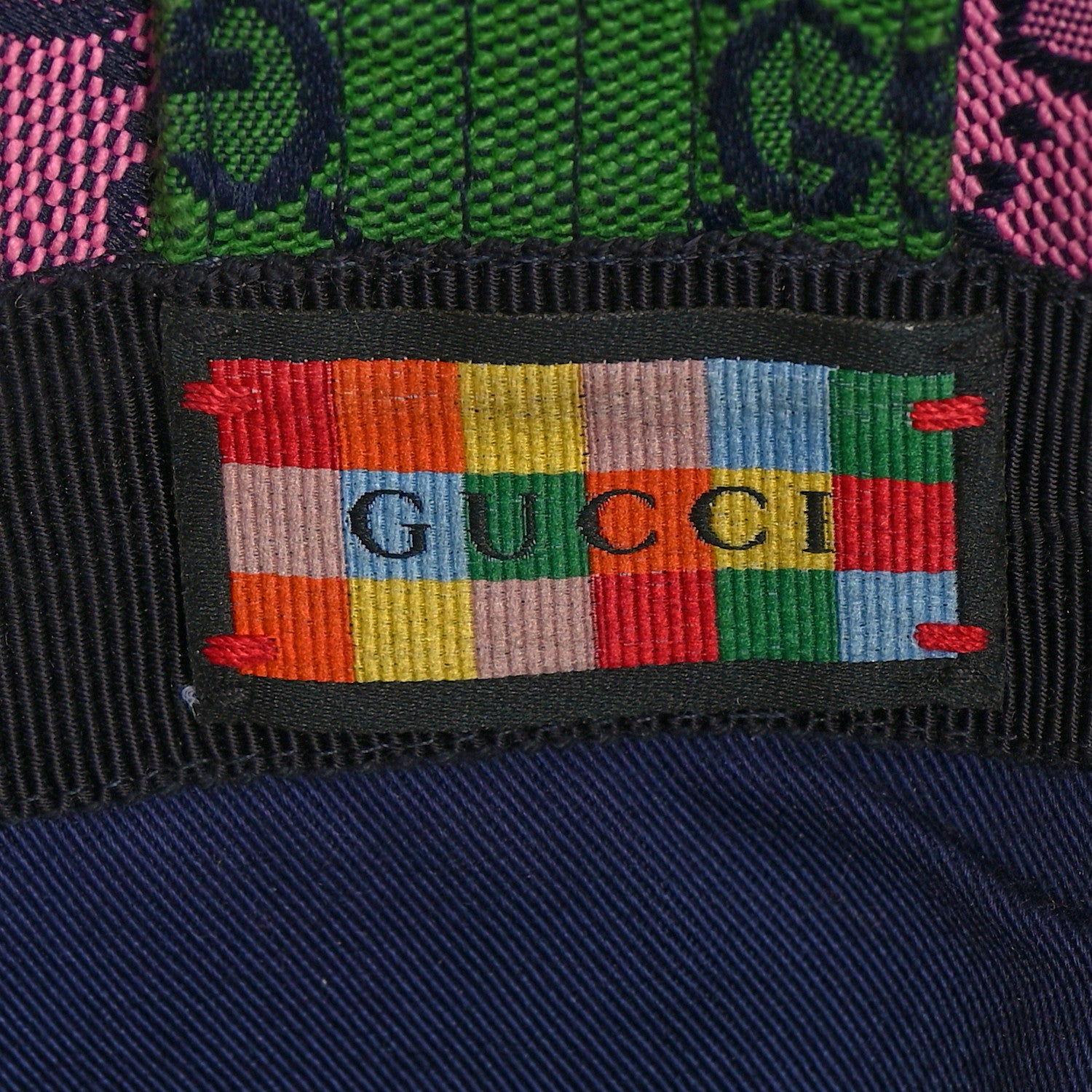 Gucci Monogram Multicolor Wide Brim Hat M Pink Multicolor 7 of 8