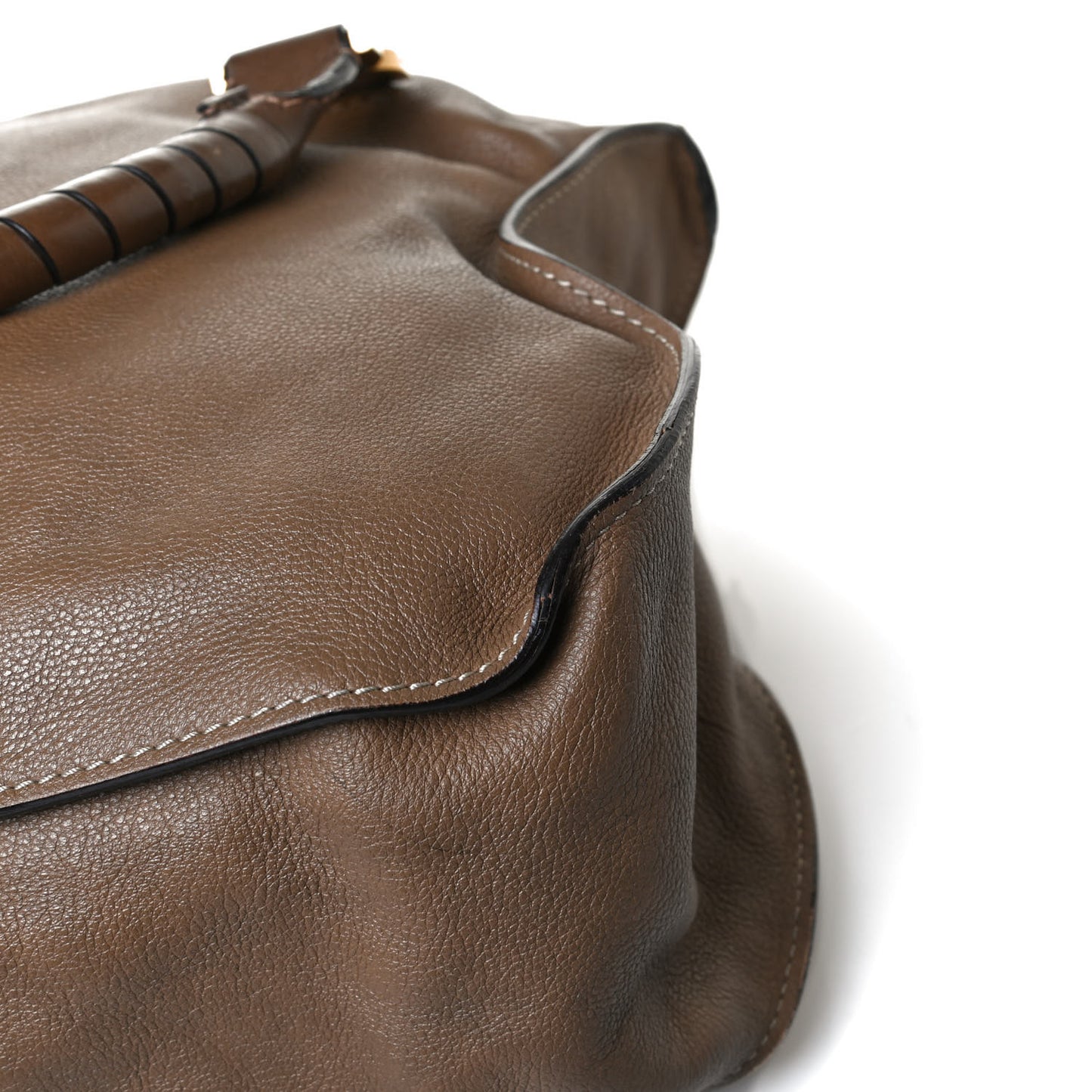 Calfskin Large Marcie Satchel Nut