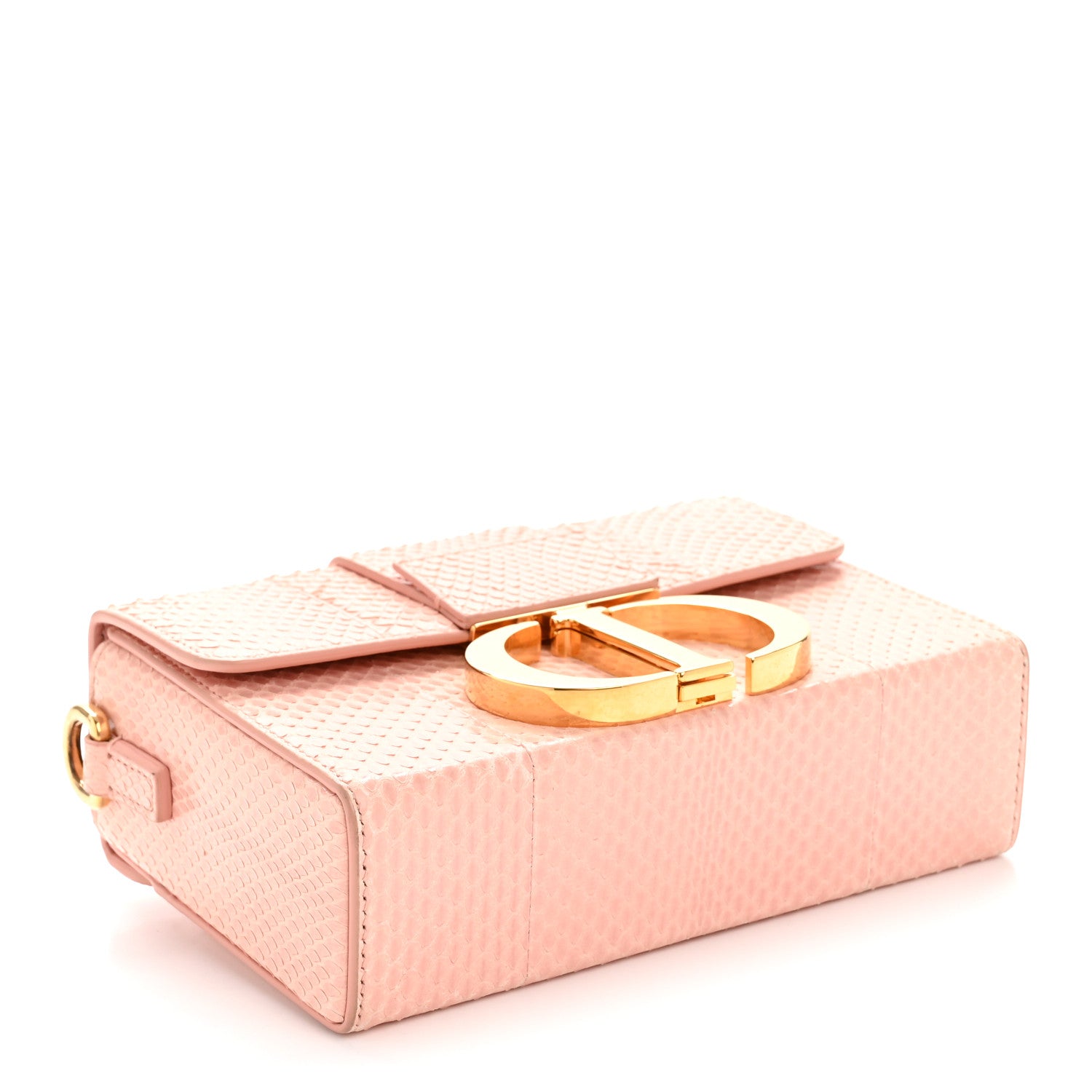 Christian Dior Snakeskin 30 Montaigne Box Bag Rose Clair 4 of 13