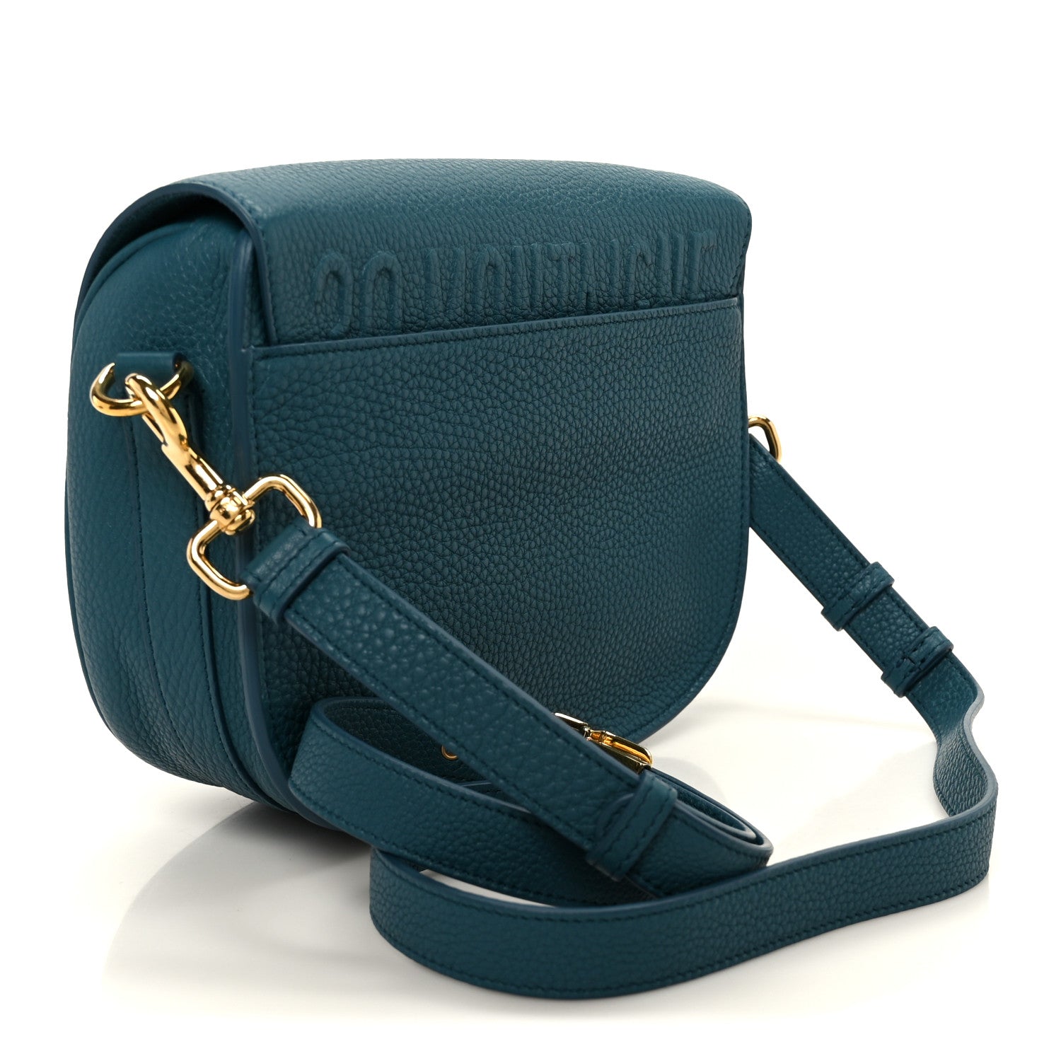 Christian Dior Grained Calfskin Medium Bobby Flap Steel Blue 3 of 10