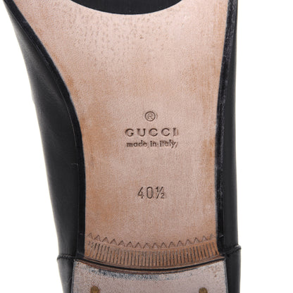 Gucci Calfskin Womens Jordaan Loafers 40.5 Black 6 of 9