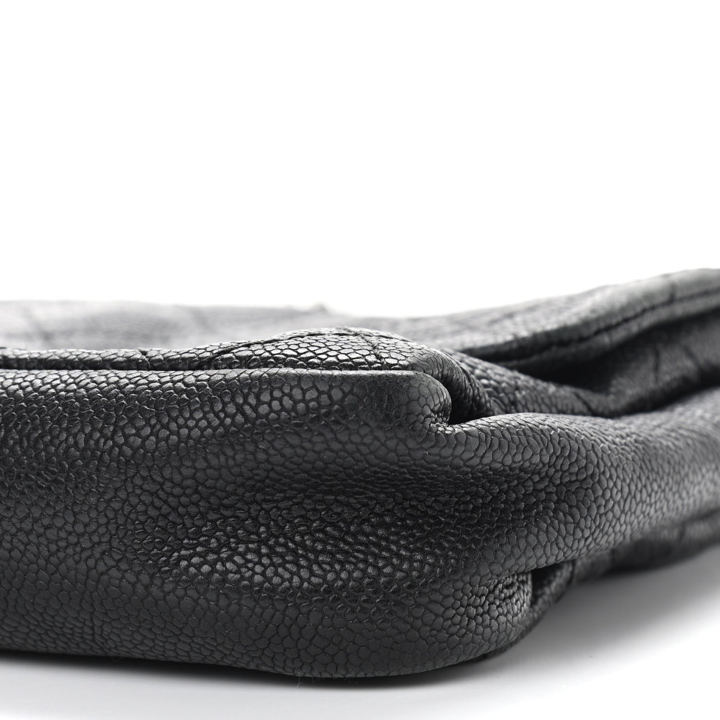 Caviar Quilted Medium Simply CC Flap Black