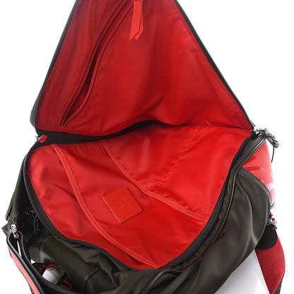 Christian Louboutin Nylon Calfskin Hop'n Zip Backpack Dark Green 4 of 10