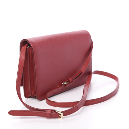 Prada Saffiano Fiocco Bow Flap Wallet Fuoco 3 of 10