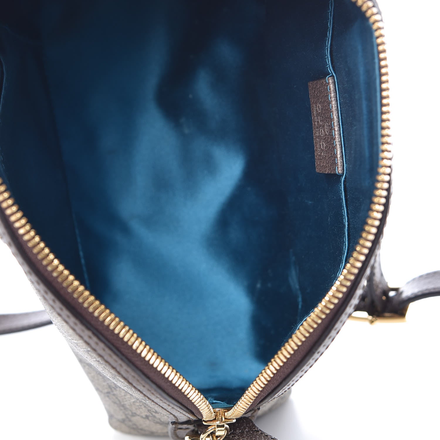 Gucci GG Supreme Monogram Textured Dollar Calfskin Web Small Ophidia Dome Shoulder Bag Beige Ebony New Acero 5 of 9