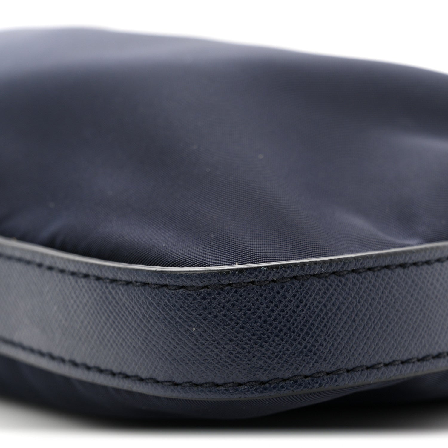 Prada Tessuto Nylon Saffiano Small Crossbody Bag Navy 10 of 12