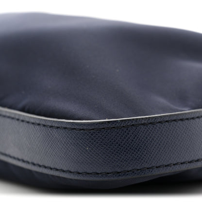 Prada Tessuto Nylon Saffiano Small Crossbody Bag Navy 10 of 12