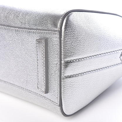 Givenchy Metallic Sugar Goatskin Mini Antigona Silver 10 of 11