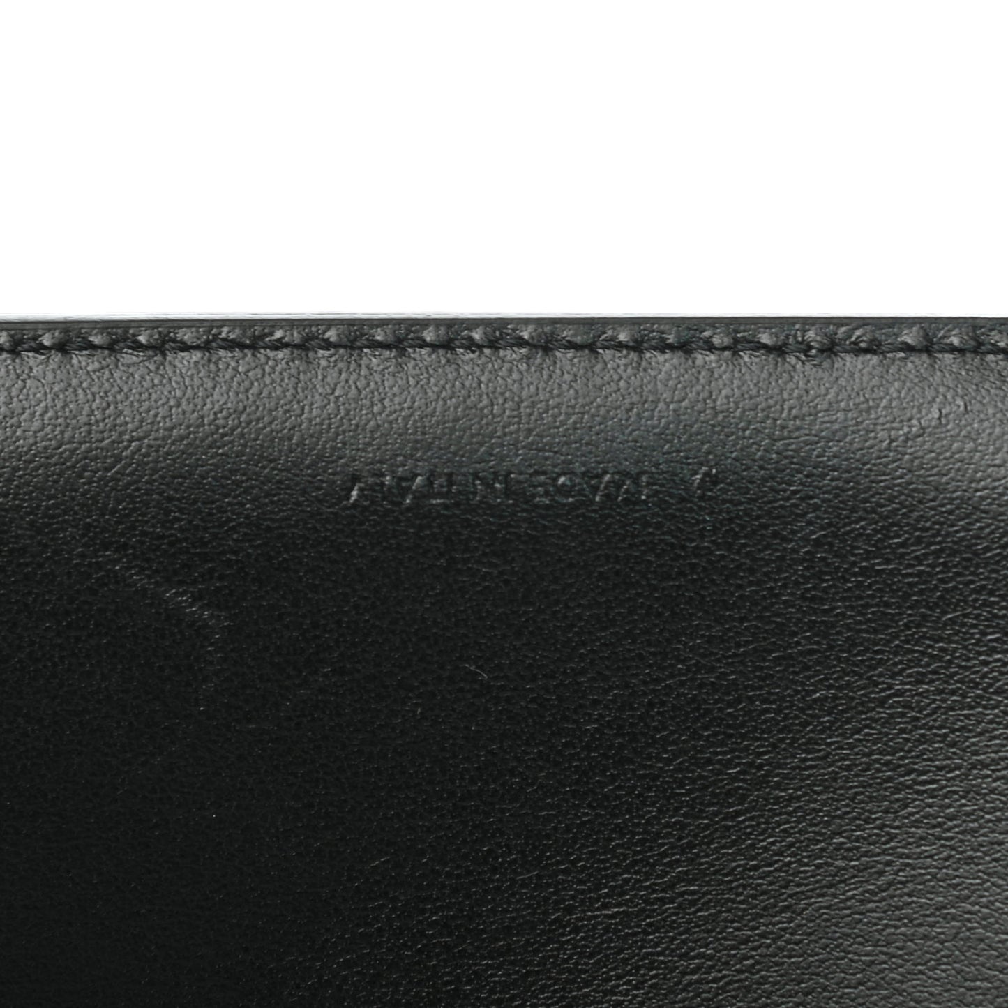 Grained Calfskin Medium Multifunction Strap Wallet Black
