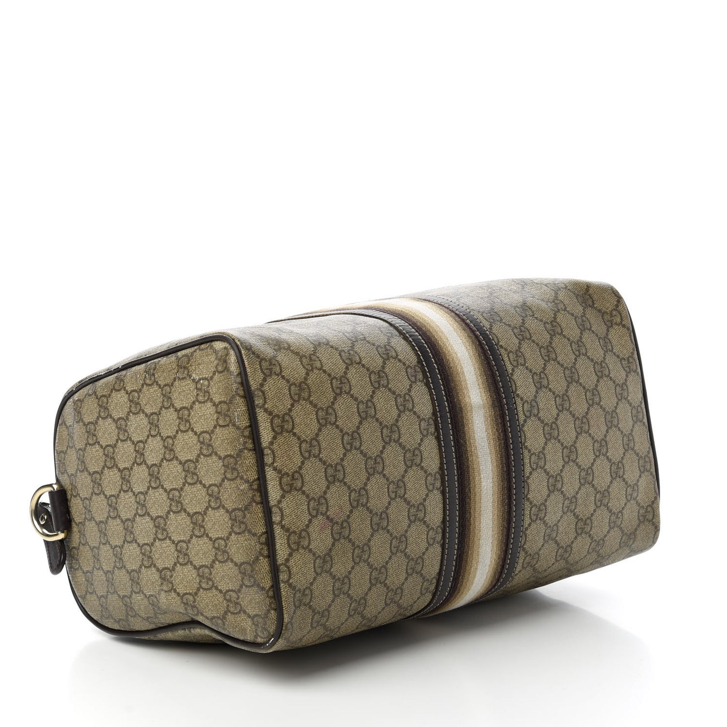 GG Plus Monogram Web Medium Joy Boston Dark Brown