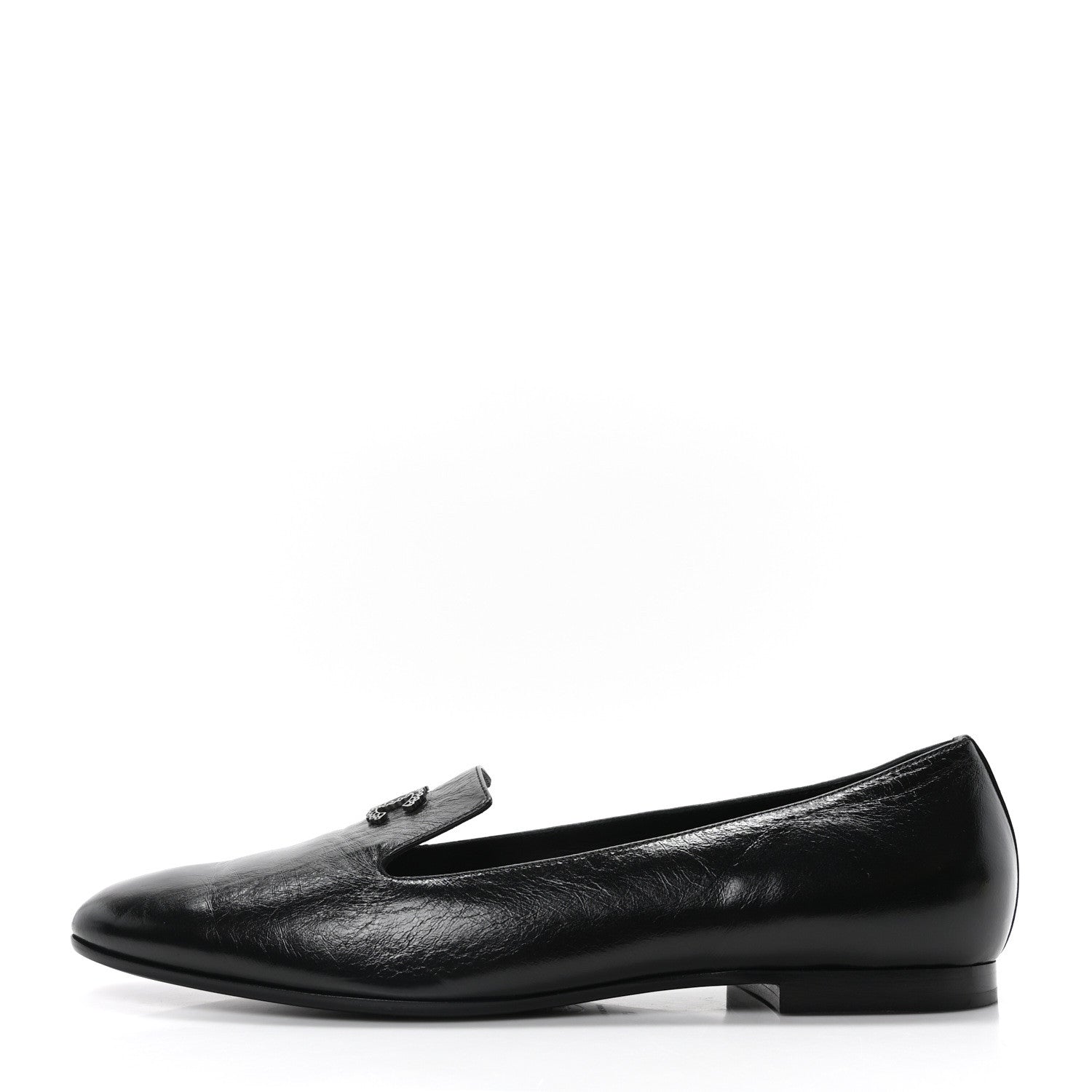 Chanel Lambskin CC Loafers 41 Black 1 of 19