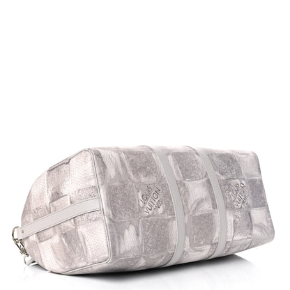 Louis Vuitton Damier Salt Keepall Bandouliere 50 Stone Grey 3 of 10