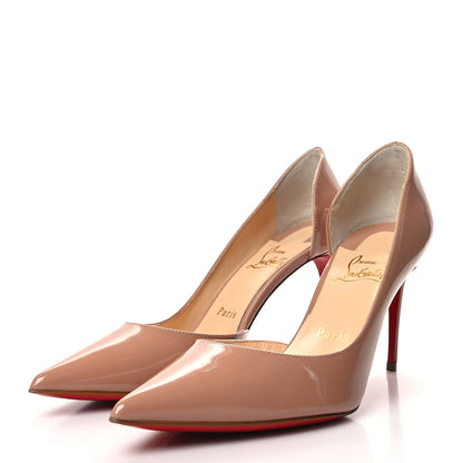 Christian Louboutin Patent Iriza 85 Pumps 37.5 Nude 3 of 8