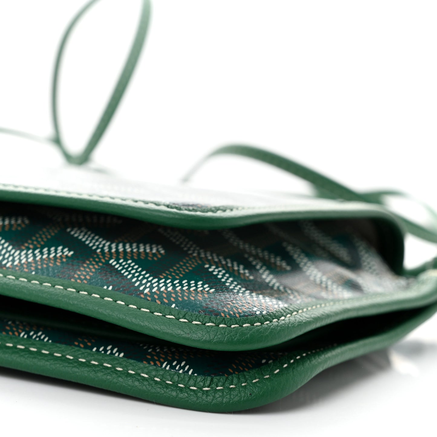 Goyardine Plumet Wallet Clutch Green