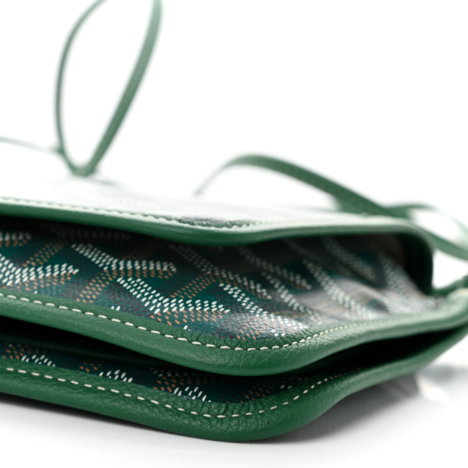 Goyard Goyardine Plumet Wallet Clutch Green 9 of 9