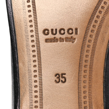 Gucci Malaga Kid Web Womens Horsebit Loafers 35 Black 8 of 12